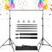 Photo Video Studio, 10Ft Wide Adjustable Backdrop Stand, Background Support System Kit with Clamps Carry Bag 6.5X10Ft