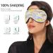 WELLDAY Blooming Flowers Sleep Mask - Adjustable Soft Eye Shade Cover for Men & Women | Comfortable Blindfold to Blockout Light - Buy Online on SooperMarket.com