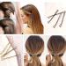 300 CT Hair Bobby Pins Set | Storage Box | 2.4 & 2 Sizes for Girls, Women | Blonde | Hair Accessories - Buy Online on SooperMarket.com