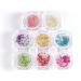 8 Boxes Dried Flowers for Nails | Nail Art Sticker Kit | DIY Nail Decoration Accessories - 8 Colors - Buy Online on SooperMarket.com