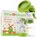 Silicone Breast Pump Manual 5 oz Snug-Fit + Hands Free 100% BPA Free Travel Manual Breast Pumps Portable Hand Breast Pump for Breastfeeding Cushioned Breast Hand Pump