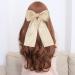 XFYUZR Women Bow Hair Clip Set - Pink & Beige Large Ribbon Hair Accessories for Girls, Prom Styling - 2Pcs - Buy Online on SooperMarket.com