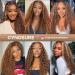 CYNOSURE 26 Curly Honey Blond Ombre Highlight Lace Front Human Hair Wig - Pre Plucked & Invisible - Women's 26 Inch - Buy Online on SooperMarket.com