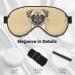 Funny Cartoon Pug Puppy Eye Mask - Soft & Breathable Sleep Patch for Travel & Relaxation - Buy Online on SooperMarket.com