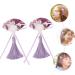 minkissy 3 Pairs Scalloped Tassel Hair Clip Toddler Hairpin Japanese-style Fabric Purple - Buy Online on SooperMarket.com