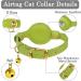 Oopsdoggy Leather Airtag Cat Collar with Bells - Tearable & Light GPS Pet Collar for Cats & Small Dogs in Lime Green - Buy Online on SooperMarket.com
