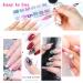 Sularpek Nail Rhinestone Picker Dotting Tool - Pink Acrylic Handle Dual End Pen for DIY Nail Art Decoration - Buy Online on SooperMarket.com
