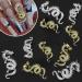 RUNRAYAY 40Pcs Gold & Silver Dragon Nail Art Studs for 3D Nail Charms Dragon Nail Decoration for Women Girl DIY Nail Art Decor - Buy Online on SooperMarket.com