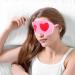 Adjustable Plush Heart Eye Mask for Daytime Naps, Travel, and Valentine's Day | Soft Blindfold for Deep Sleep and Relaxation - Buy Online on SooperMarket.com