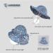 LANGZHEN Beach Sun Protection Hat for Baby Girls | Adjustable Toddler Kids Hat with Chin Strap | Wide Brim Summer Play Hat | Multi-Colored Roses | 1-2 Years - Buy Online on SooperMarket.com
