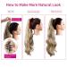 REECHO 16 Inch Dark Blonde Ponytail Extension | Easy Claw Clip-In Hairpiece for Women - Buy Online on SooperMarket.com