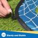 Folding Pop Up Soccer Goals Set 2 Pack - Portable Nets with Carrying Bag for Kids Indoor & Outdoor Games - Yellow & Blue - Buy Online on SooperMarket.com