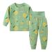 YANWANG 100% Cotton Baby Boys Girls Pajamas Set Long Sleeve Sleepwear(6M-5Years) 6-12 Months Pineapple