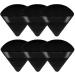 WLLHYF Triangle Powder Puff Set - 6 Piece Soft Velour Makeup Sponges for Mineral Powder, Loose Powder, Wet Dry Foundation - Beauty Tool for Body and Face - Black - Buy Online on SooperMarket.com
