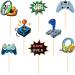 Cyodoos 48Pcs Video Game Cupcake Toppers Assembled Game On Controllers Cupcake Picks GamePad Cake Decorations for Game Theme Baby Shower Kids Boys Girls Birthday Anniversary Party Decorations Supplies - Buy Online on SooperMarket.com