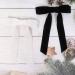 2Pcs Velvet Hair Bows Black Bow Hair Clips with Long Ribbon - Vintage Hair Accessories for Girls and Women - Buy Online on SooperMarket.com