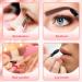 100PCS Disposable Eyeshadow Applicators | Black Sponge Brushes for Eye and Nail Makeup - Buy Online on SooperMarket.com