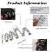 Silver Geometric Wave Hair Claw for Women - Metal Hair Clip Barrette Hairpin Accessory - Buy Online on SooperMarket.com