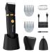 SCTTOMON electrical inguinal trimmer ball trimmer for men body razor trimmer under-the-waist groomer nose hair trimmer waterproof wireless 3 in 1 black