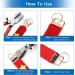 Key Fob Hardware  40 Pcs 1Inch 25mm 5 Colors Key Fob Hardware Kit Keychain Hardware Pliers Attach Rubber Tips for Wristlet Keychain  Key Lanyard and Key Chain Making Hardware Supplies Install - Buy Online on SooperMarket.com