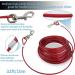 32ft Red Dog Tie Out Cable & Stake for Outdoor Play and Camping - Buy Online on SooperMarket.com