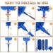 Microfiber Feather Duster 5PCS Set | Washable Cobweb Dusters with 100 Extension Pole | Bendable Telescopic Duster for High Ceilings, Fan Blades, Furniture, and Cars - Blue - Buy Online on SooperMarket.com
