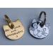 Paradise Pets Personalised Solid Chrome Durable Cat Head Pet ID Tag Disc WITH LONG LASTING DEEP HAND ENGRAVING - ENGRAVED FREE (SILVER)