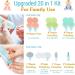 Zooawa Baby Nail Clipper 20 in 1 Electric Trimmer Kit for Newborns, Infants, Toddlers and Adults - Nail File with 12 Replacement Pads - Blue - Buy Online on SooperMarket.com