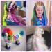 AOOWU 6 Colors Hair Chalk Comb Set - Safe & Non-Toxic Temporary Hair Dye for Girls Kids - Washable Hair Color Brush for Halloween, New Year Party & Cosplay - Buy Online on SooperMarket.com