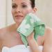 12 Pack Clover Washcloths - Soft & Absorbent Face and Body Wash Cloths in Mint Green - Buy Online on SooperMarket.com