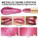 Oulac Metallic Pink Lipstick | Long-Lasting Vegan Lipcolor | Metallic Rose Shade | Cruelty-Free Lip Makeup - 4.3g - Buy Online on SooperMarket.com