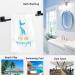 Naanle 3D Mermaid Tail Print Hand Towels - 16 x 30 Inches - Blue White - Ideal for Bathroom, Hotel, Gym, Spa - #Mermaid - Buy Online on SooperMarket.com