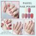TBeautfave 6PCS Nail Polish Set Nude Nail Varnish Sets Quick Dry & Long Lasting Pastel Nail Polish Water Based Natural Nail Varnish Sets for Women DIY Nail Art - No Need Cure 03Pastel - Buy Online on SooperMarket.com