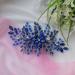 Beryuan Royal Sapphire Opal Hair Comb | Bridal Blue Crystal Flower Wedding Hair Accessory | Gift for Her | Party Headpiece for Bride Bridesmaid Girls (Blue) - Buy Online on SooperMarket.com