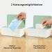 Cheerhom Baby Wet Wipes Box - Green Storage Box for Damp Toilet Paper & Cloths | 18 x 12.2 x 7cm | Ideal for Home Office & Outdoor Use - Buy Online on SooperMarket.com