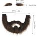 FOYTOKI 1 Set Beard Dress up Omfortable Eyebrow Faux Beard Prop Grey Santa Claus Beard False Mustache Plush - Buy Online on SooperMarket.com