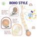 Braided Handmade Pacifier Clip Set - 3 Pack Neutral Baby Pacifier Holder Straps - Buy Online on SooperMarket.com