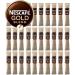 NESCAF Gold Blend Coffee Sachets Individually Wrapped x 30 x 1.8g Sticks - Bundle with Refillable Silver Window Lid Tin and Latte Spoon for Home Travel or Desk - Buy Online on SooperMarket.com