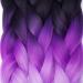 Buy Tess Braids Extensions 60cm - Jumbo KanCalon Ombre Hair Braids #52 Black/Purple - 100g Bundle for Box Braids - Buy Online on SooperMarket.com