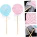 Warmhm 4 Pcs Lollipop Cosplay Party Supplies Fairy Accessories Wedding Favors Toy for Kids Princess Fairy Wand Girl Fairy Wand Cake Pop Ornament Wooden Toys Plush Toy Wool Felt Bouquet - Buy Online on SooperMarket.com