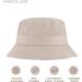 Cute Cotton Bucket Hat for Beach Sun Summer Travel - White (XS-S) - Men, Women, Teens - Packable & Lightweight - Buy Online on SooperMarket.com