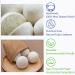 Wool Dryer Balls - 4PCS Natural Fabric Softener | 100% Organic New Zealand Wool | Reusable Anti-Static & Eco-Friendly | Reduces Drying Time & Wrinkles - Buy Online on SooperMarket.com