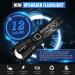 Sunitact Flashlights High Lumens, Rechargeable Flashlights Led 20000 Lumen XHP70.2, Super Bright Flash Light, High Powered Handheld Flashlights for Emergency Camping Gift, IP67 Waterproof, Zoomable Black - Buy Online on SooperMarket.com