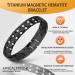 Men's Pure Titanium Magnetic Bracelets - Double Powerful Magnets, Eliminate Static Electricity - Black Bracelets - Buy Online on SooperMarket.com
