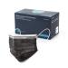 Curt Maria Medical 50 pieces of medical face masks made in germany mouth protection 3-layer with ear loops for single use black