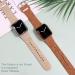 Flower Engraved Silicone Band Compatible with Apple Watch Bands 38mm 40mm 41mm  Cute Women Wildflowers Floral Design Soft Sport Strap Replacement Wristbands for iWatch Series 8 7/SE/6/5/4/3/2/1 38/40/41mm Walnut Brown Brown - Buy Online on SooperMarket.com