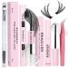 Qiveaory Lash Bond and Seal Kit 4 Pcs DIY Lash Extension with Waterproof Lashe Cluster Glue 72h Hold and Seal Lash Remover Tweezers Portable Eyelash Brush with Cap for Eyelash Extensions Beginners