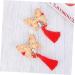 ibasenice 2 Pairs Chinese Style Hairpin Tassels Barrettes Party Hair Clip Kids Hairpin for New Year Bows Hair Clips New Year Bobby Pin Japanese-style Hairpin Child Girl Side Clip - Buy Online on SooperMarket.com