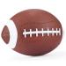 Stylife Mini Inflatable Football 7.5Inch Playground Balls for Kids and Junior Outdoor Family Games Brown