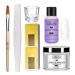 lofuanna Acrylic Nail Art Kit  30g Clear Acrylic Powder 40ml Liquid Monomer Nail Extension Tools Set for Nail Art Starter Kit with Nail Brush Nail Forms nail file glass cup set1